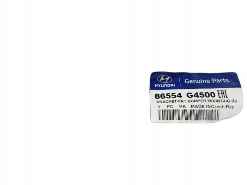 ŚLIZG WSPORNIK ZDERZAKA PP ORYGINAŁ OE HYUNDAI i30 86554G4500