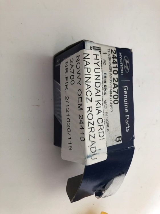 NAPINACZ ŁAŃCUCHA ROZRZĄDU ORYGINAŁ HYUNDAI 244102A700