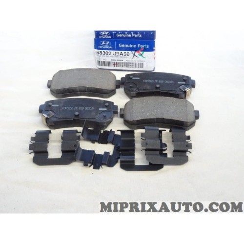 Jeu 4 plaquettes de frein Hyundai Kia original OEM 58302J9A50 ...