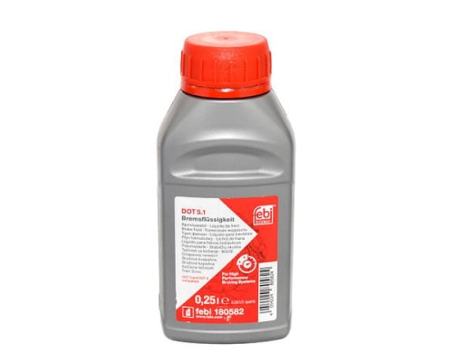 Тормозная жидкость FEBI DOT 5.1 (0.25L) Class 3, 4, 5.1 180°C/260 ...
