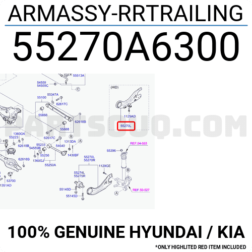 ARMASSY-RRTRAILING 55270A6300 | Hyundai / KIA Parts | PartSouq
