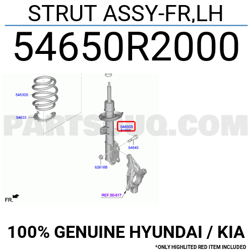 STRUT ASSY-FR,LH 54650R2000 | Hyundai / KIA Parts | PartSouq