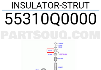 INSULATOR-STRUT 55310Q0000 | Hyundai / KIA Parts | PartSouq