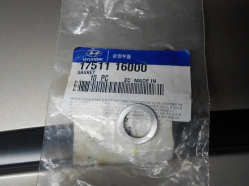 1751116000 Hyundai/Kia - Seal Oil Drain Plug 17511 16000 - price ...
