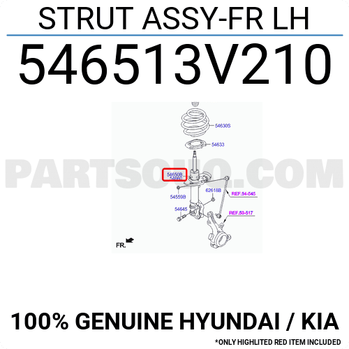STRUT ASSY-FR LH 546513V210 | Hyundai / KIA Parts | PartSouq
