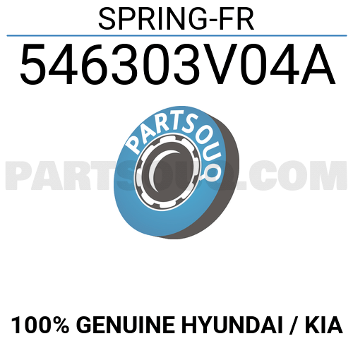 SPRING-FR 546303V04A | Hyundai / KIA Parts | PartSouq