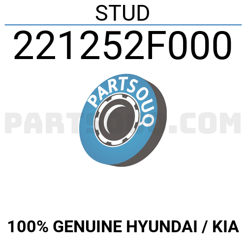 STUD 221252F000 | Hyundai / KIA Repuestos | PartSouq
