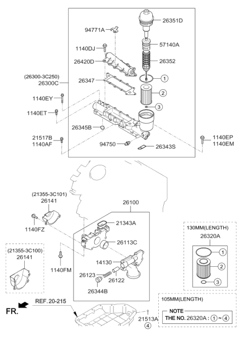 947713C300 Genuine Kia Bracket-Knock
