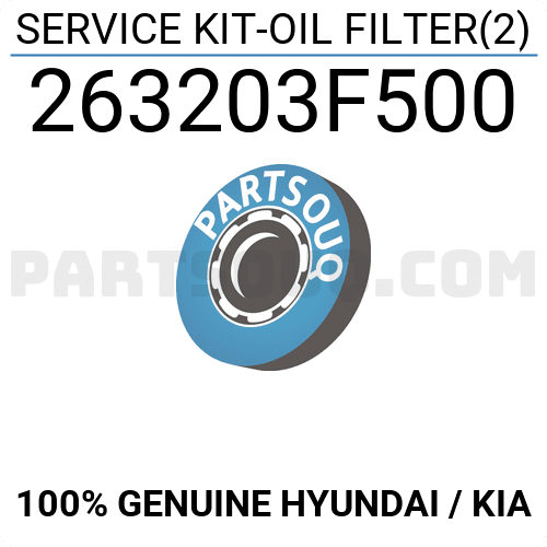 SERVICE KIT-OIL FILTER(2) 263203F500 | Hyundai / KIA Parts | PartSouq