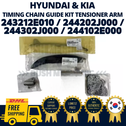 GENUINE OEM Hyundai Kia Timing Chain Guide Kit Tensioner Arm | eBay